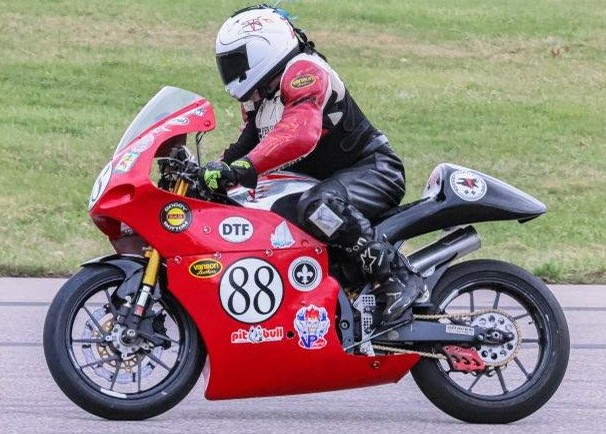 Charles racing #88 under the Rocket Turtle Racing banner
